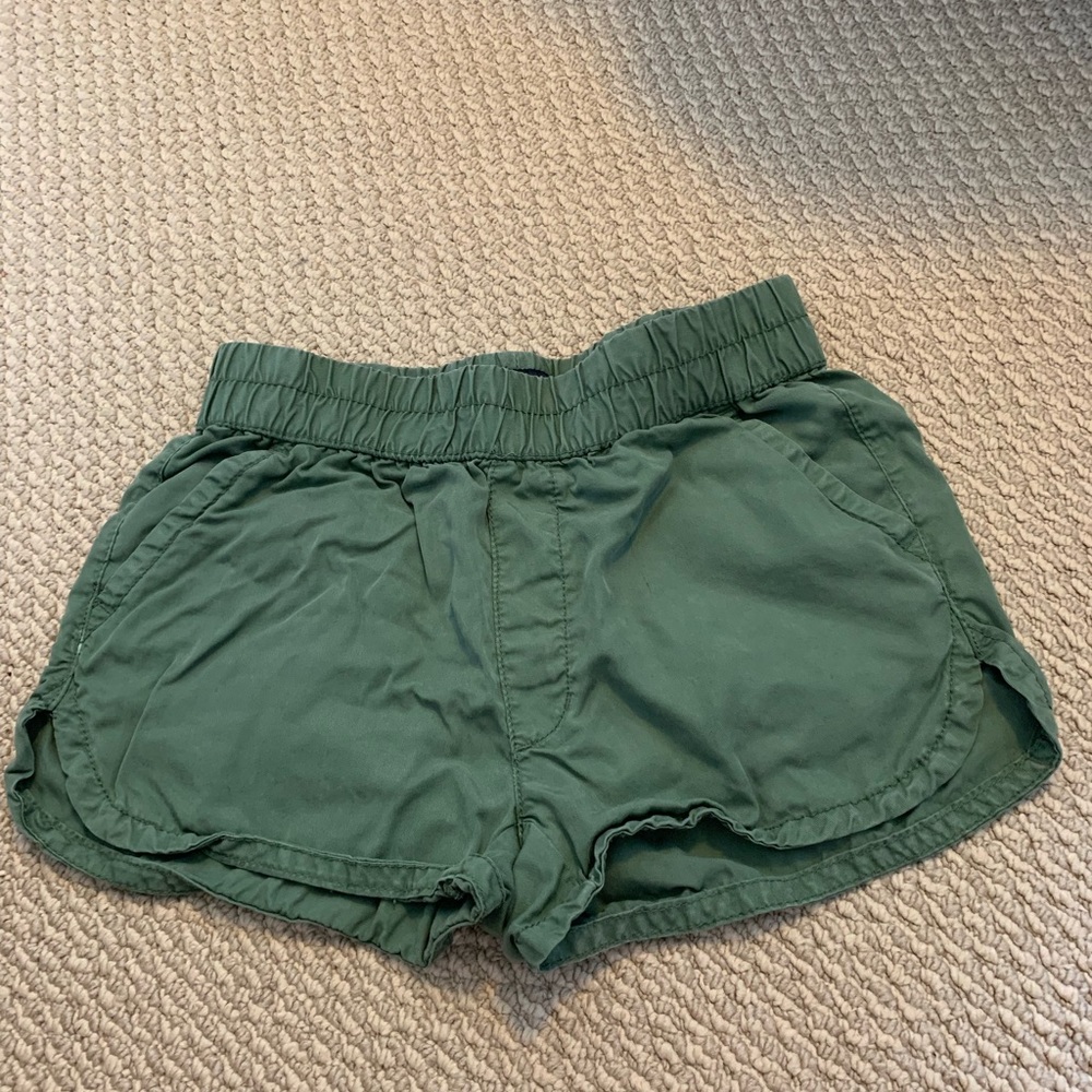 Green stretchy shorts